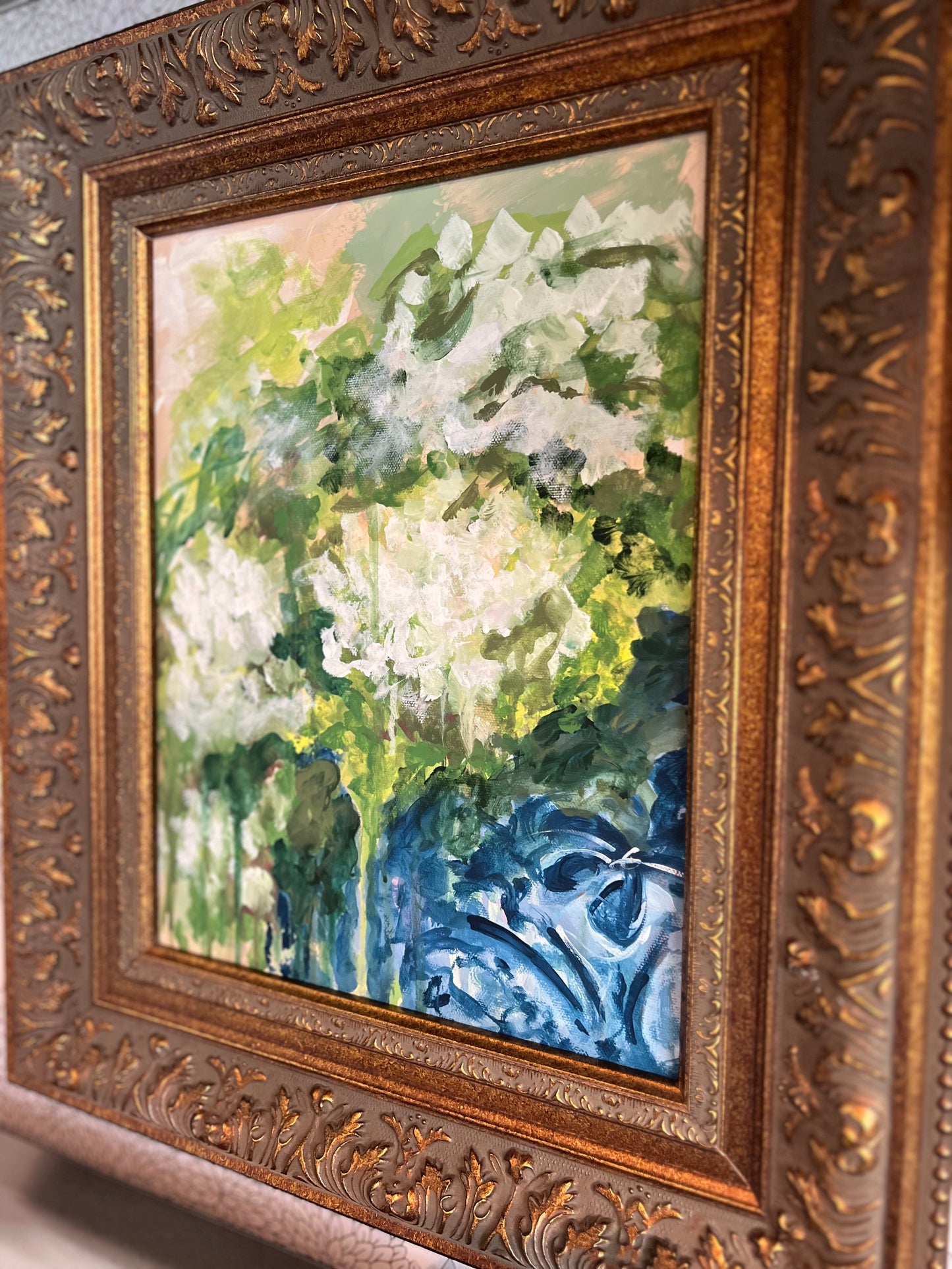 Weepy Hydrangeas (11x14 canvas)
