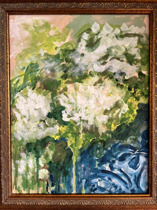 Weepy Hydrangeas (11x14 canvas)