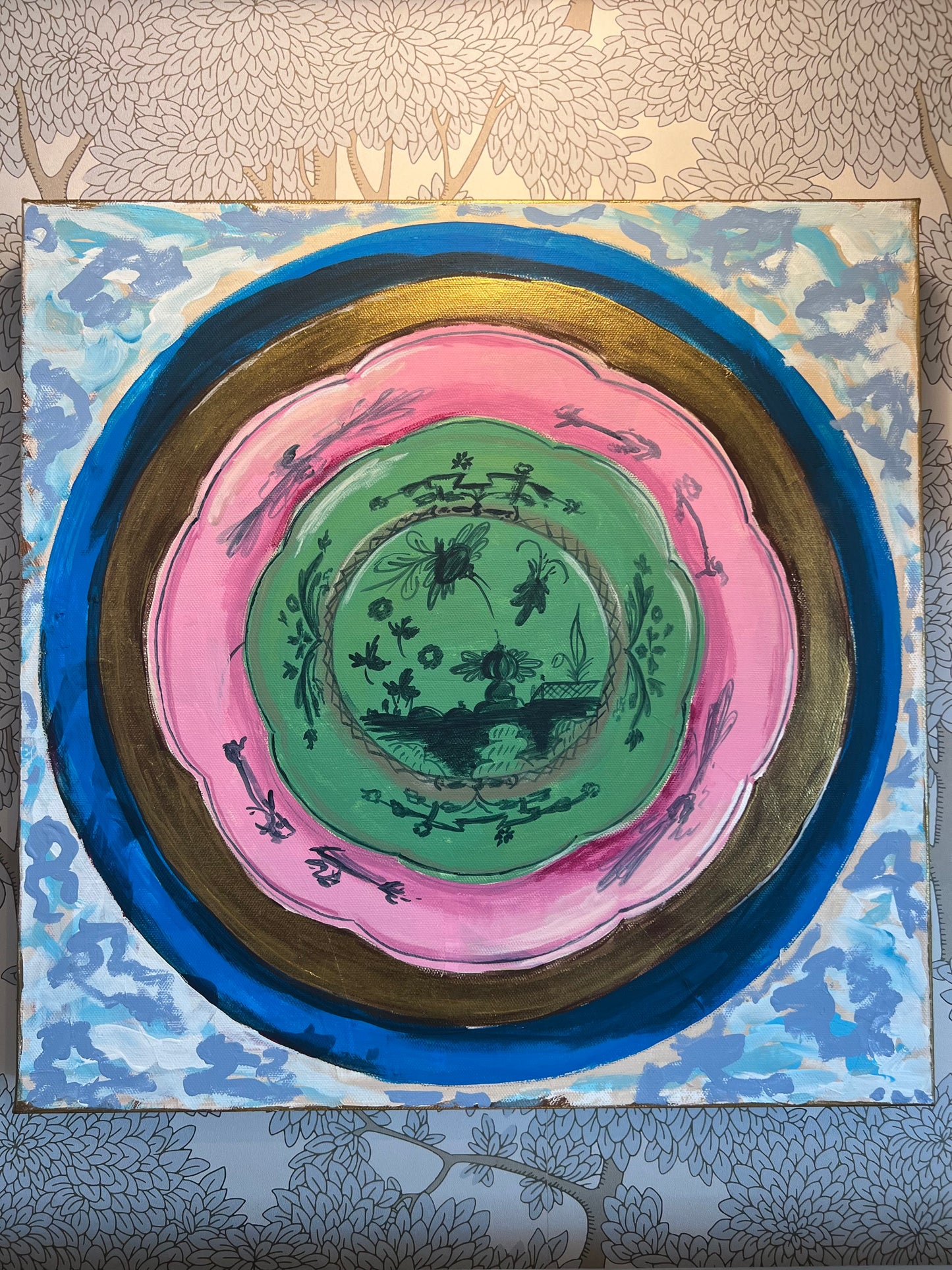 Oriente Still: Green (16x16 canvas)