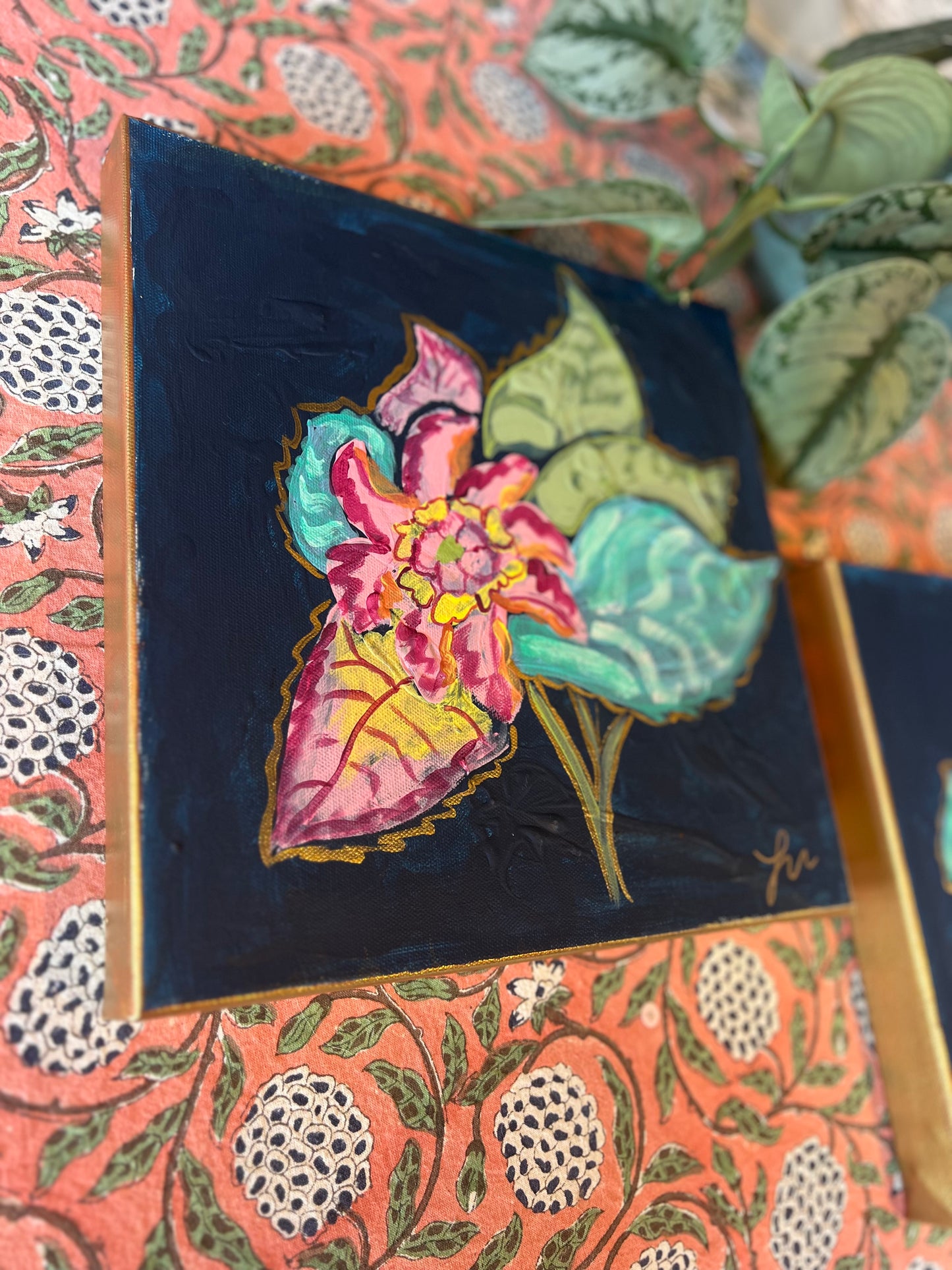 Tobacco Leaf I (12x12 canvas)